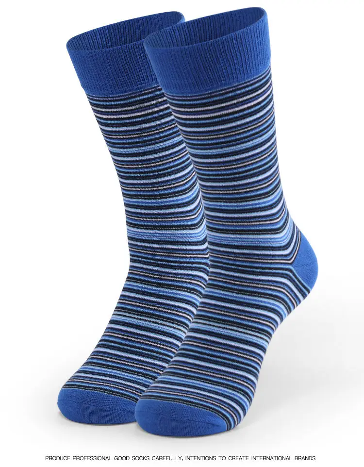 Cross-Border Foreign Trade Socks for Men, Plus Size Men's Socks, Japanese Retro Colorful Striped Mid-Tube Slouch Socks, Ins-Style Long Socks — feature 14