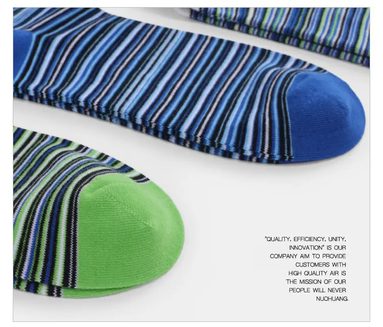 Cross-Border Foreign Trade Socks for Men, Plus Size Men's Socks, Japanese Retro Colorful Striped Mid-Tube Slouch Socks, Ins-Style Long Socks — feature 8
