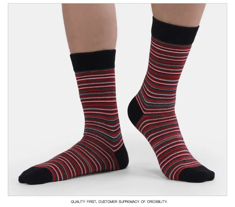Cross-Border Foreign Trade Socks for Men, Plus Size Men's Socks, Japanese Retro Colorful Striped Mid-Tube Slouch Socks, Ins-Style Long Socks — feature 9