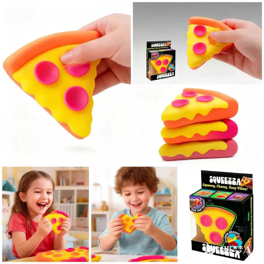 Cross-Border Hot-Selling High-Appearance-Value Squishy Pizza Simulation Food Stress-Relief Toy Maltose Squishy Toy — feature 6