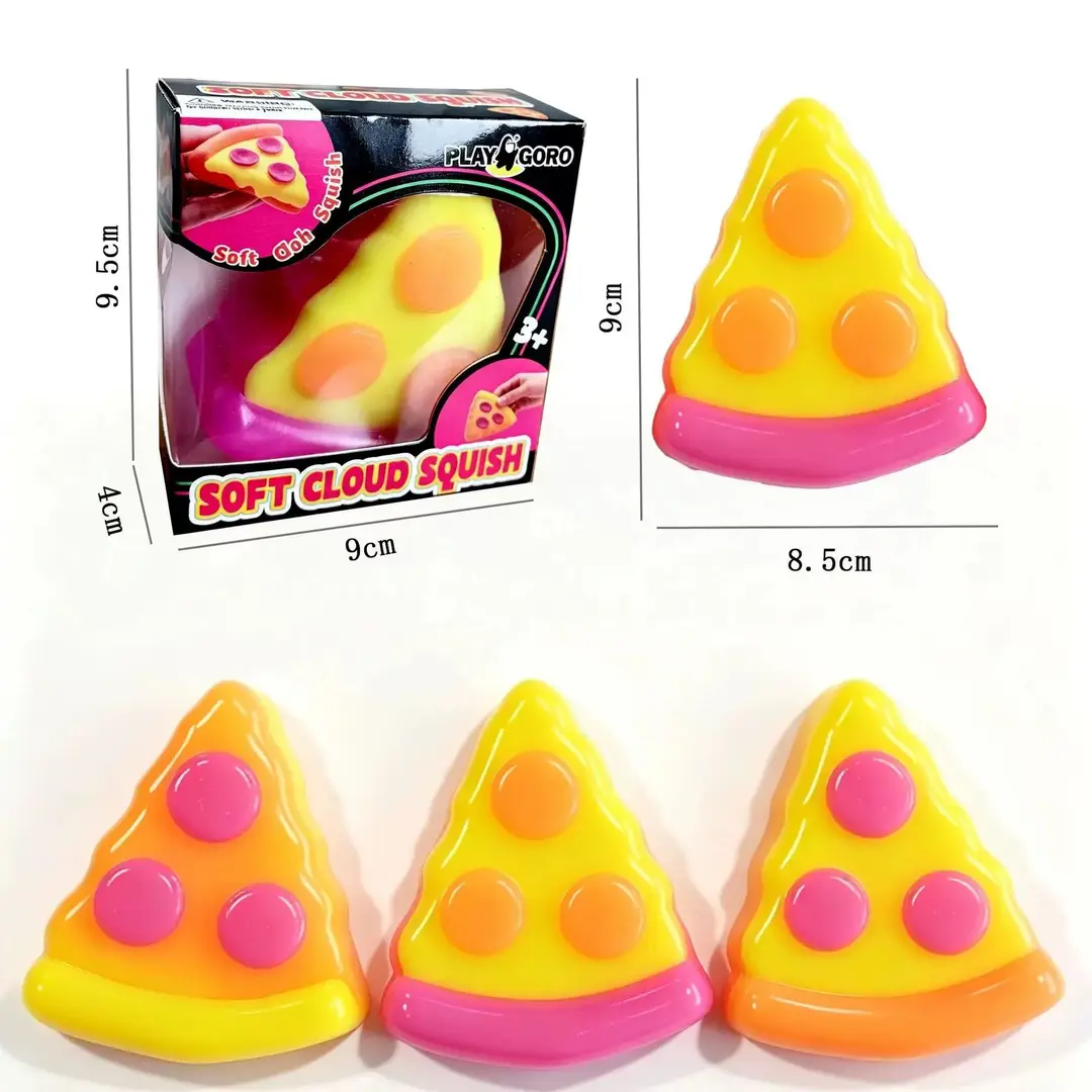 Cross-Border Hot-Selling High-Appearance-Value Squishy Pizza Simulation Food Stress-Relief Toy Maltose Squishy Toy - Image 4