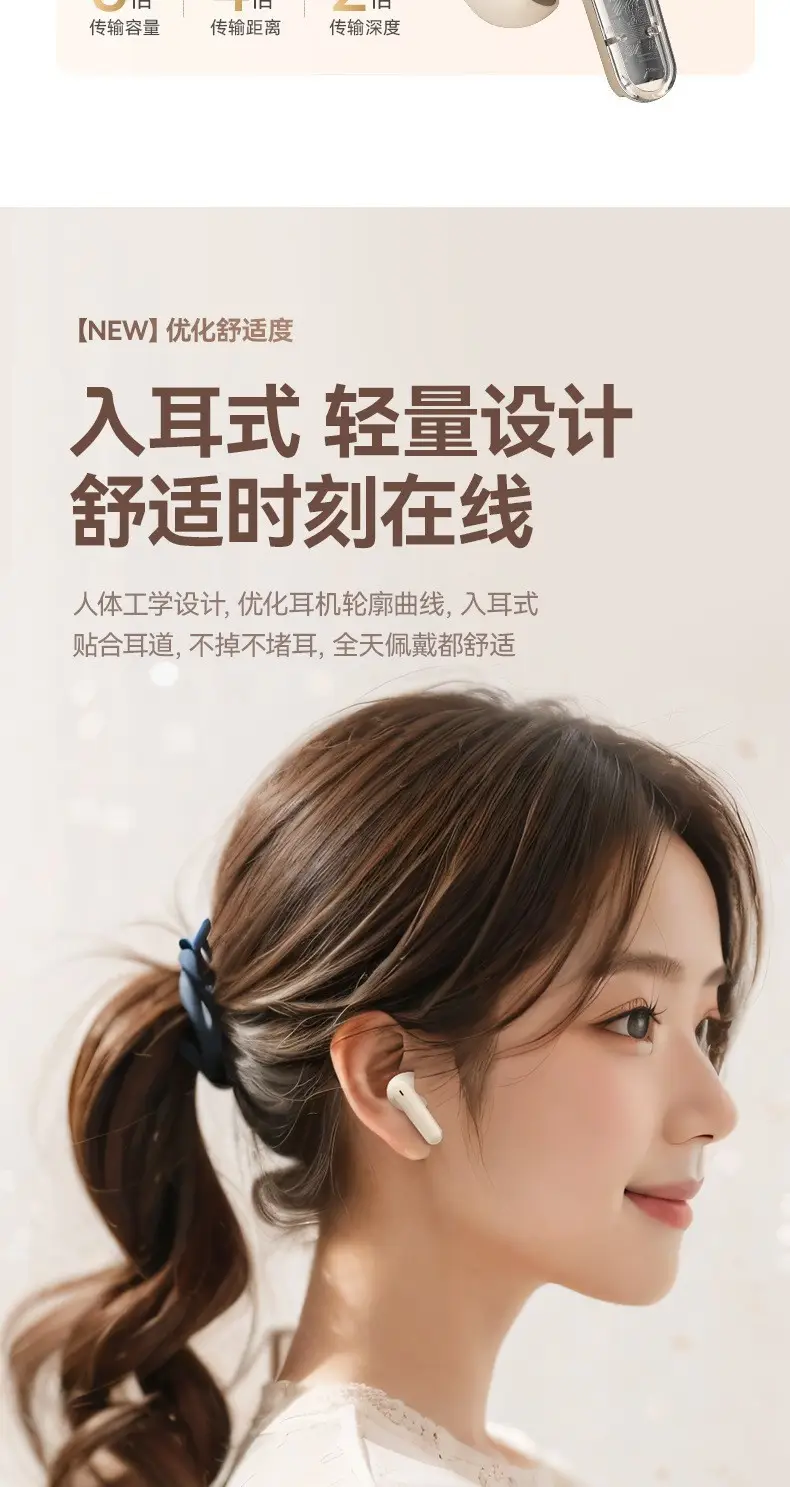 Miniso Cross-Border New Model 895B Wireless Bluetooth Headphones with Digital Battery Display and Long Battery Life S510 Bluetooth Headphones Factory — feature 5