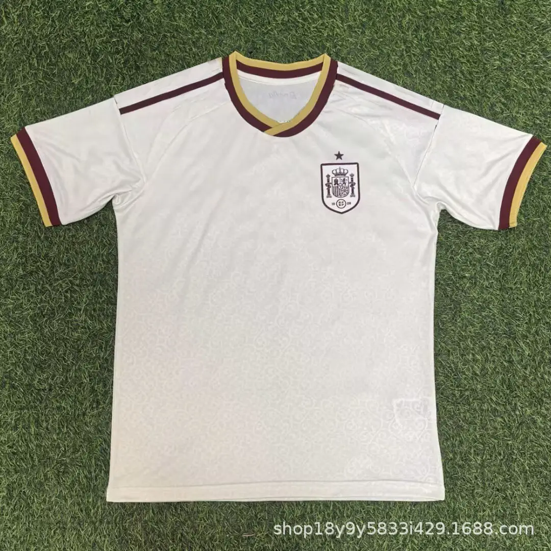 Usa, Canada, and Mexico World Cup Jerseys, Spanish National Team Home and Away Football Uniforms, Customizable with Numbers, Short-Sleeved, Loose Fit, Wholesale