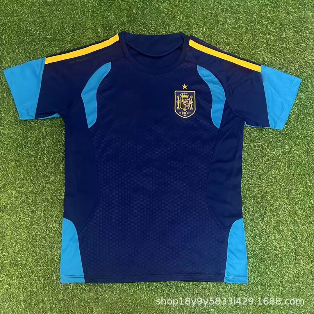 Usa, Canada, and Mexico World Cup Jerseys, Spanish National Team Home and Away Football Uniforms, Customizable with Numbers, Short-Sleeved, Loose Fit, Wholesale