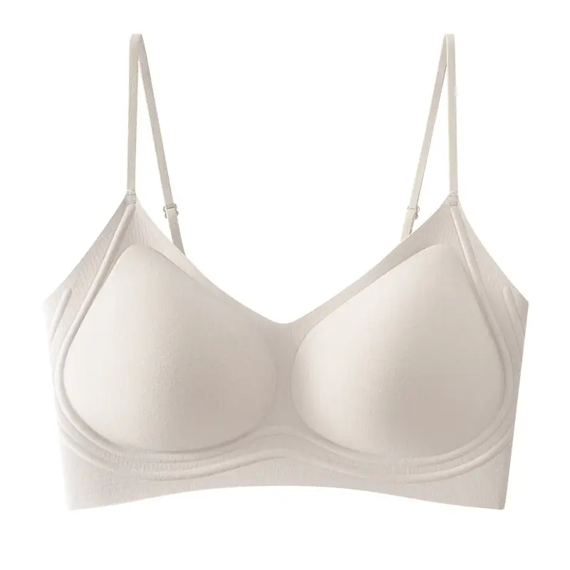 60-Count Tencel Lenzing Modal Seamless Women's Bra with Fixed Cups, Breathable, Push-Up, Foundation-Like Coverage, Strapless Invisible Bra