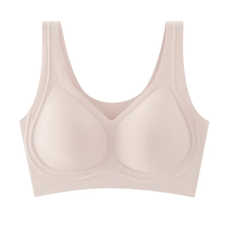 60-Count Tencel Lenzing Modal Seamless Women's Bra with Fixed Cups, Breathable, Push-Up, Foundation-Like Coverage, Strapless Invisible Bra
