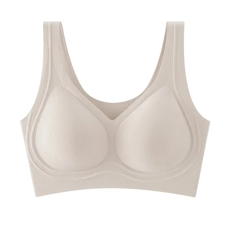 60-Count Tencel Lenzing Modal Seamless Women's Bra with Fixed Cups, Breathable, Push-Up, Foundation-Like Coverage, Strapless Invisible Bra