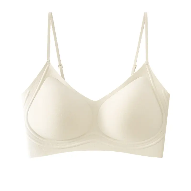 60-Count Tencel Lenzing Modal Seamless Women's Bra with Fixed Cups, Breathable, Push-Up, Foundation-Like Coverage, Strapless Invisible Bra