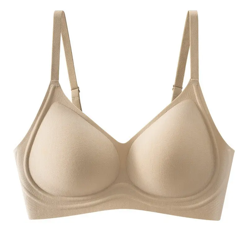 60-Count Tencel Lenzing Modal Seamless Women's Bra with Fixed Cups, Breathable, Push-Up, Foundation-Like Coverage, Strapless Invisible Bra