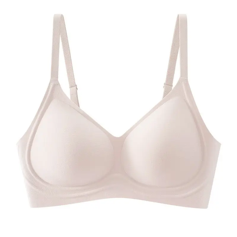 60-Count Tencel Lenzing Modal Seamless Women's Bra with Fixed Cups, Breathable, Push-Up, Foundation-Like Coverage, Strapless Invisible Bra