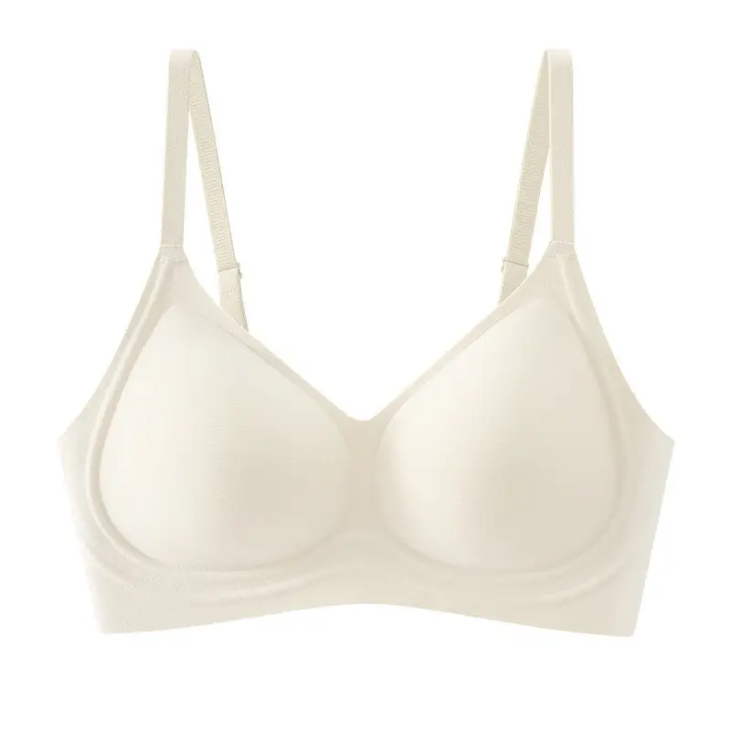 60-Count Tencel Lenzing Modal Seamless Women's Bra with Fixed Cups, Breathable, Push-Up, Foundation-Like Coverage, Strapless Invisible Bra