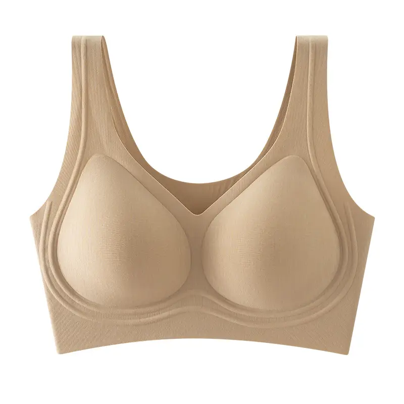 60-Count Tencel Lenzing Modal Seamless Women's Bra with Fixed Cups, Breathable, Push-Up, Foundation-Like Coverage, Strapless Invisible Bra