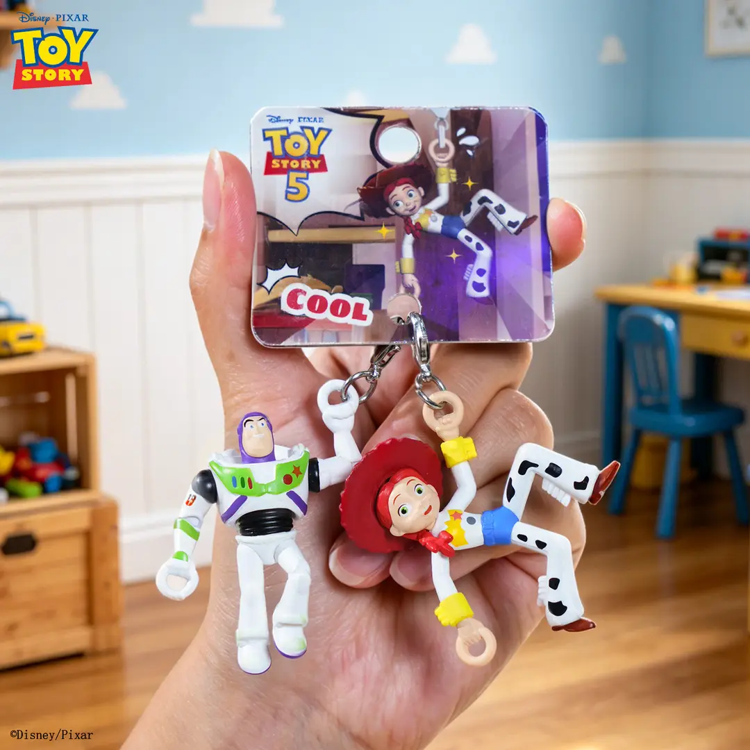 Authentic Toy Story Climbing Pendant Keychain Creative Cartoon Buzz Lightyear Series Doll Backpack Charm