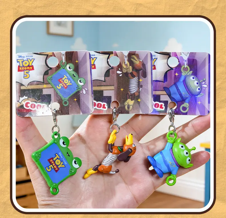 Authentic Toy Story Climbing Pendant Keychain Creative Cartoon Buzz Lightyear Series Doll Backpack Charm — feature 11