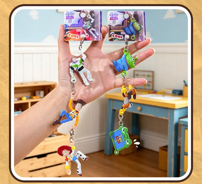 Authentic Toy Story Climbing Pendant Keychain Creative Cartoon Buzz Lightyear Series Doll Backpack Charm — feature 13