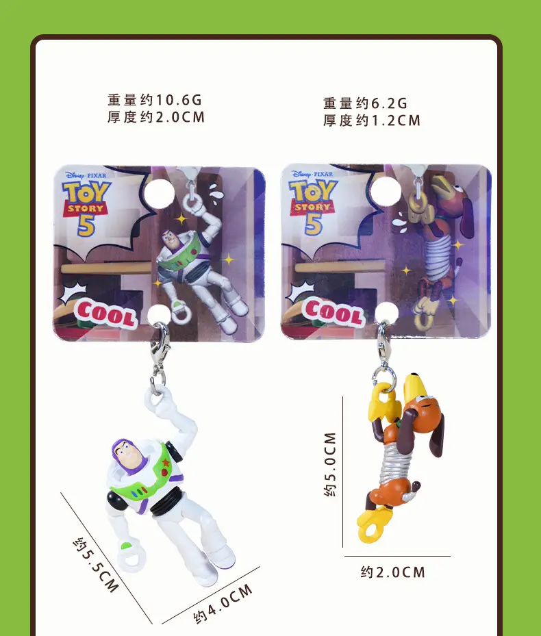 Authentic Toy Story Climbing Pendant Keychain Creative Cartoon Buzz Lightyear Series Doll Backpack Charm — feature 7