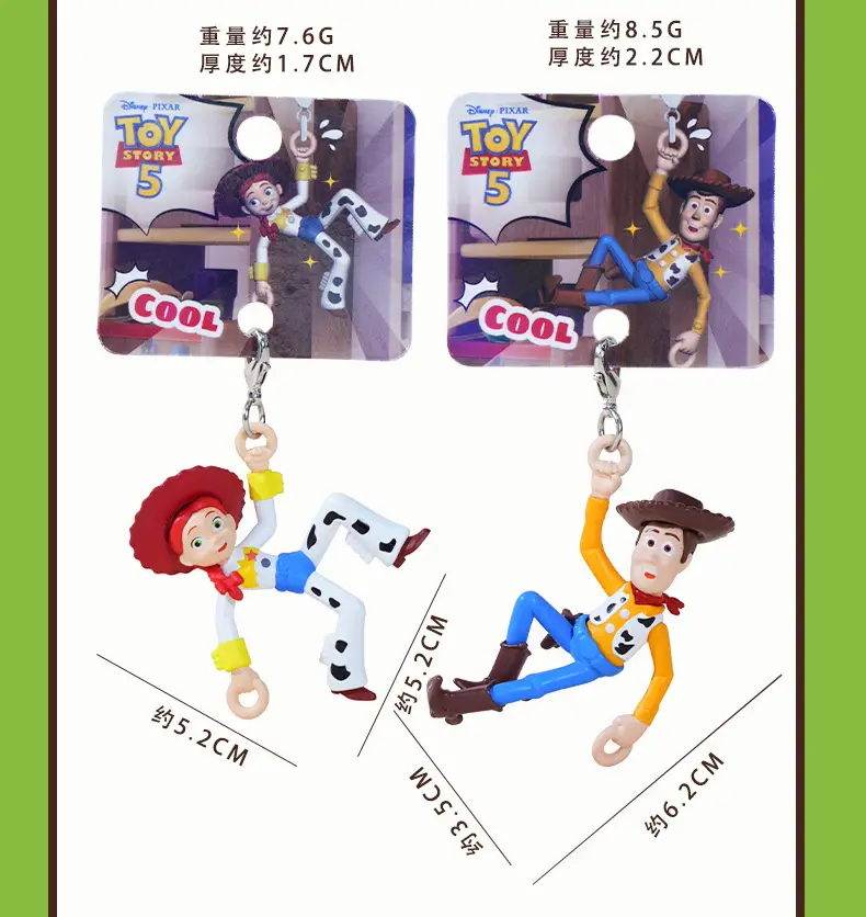 Authentic Toy Story Climbing Pendant Keychain Creative Cartoon Buzz Lightyear Series Doll Backpack Charm — feature 8