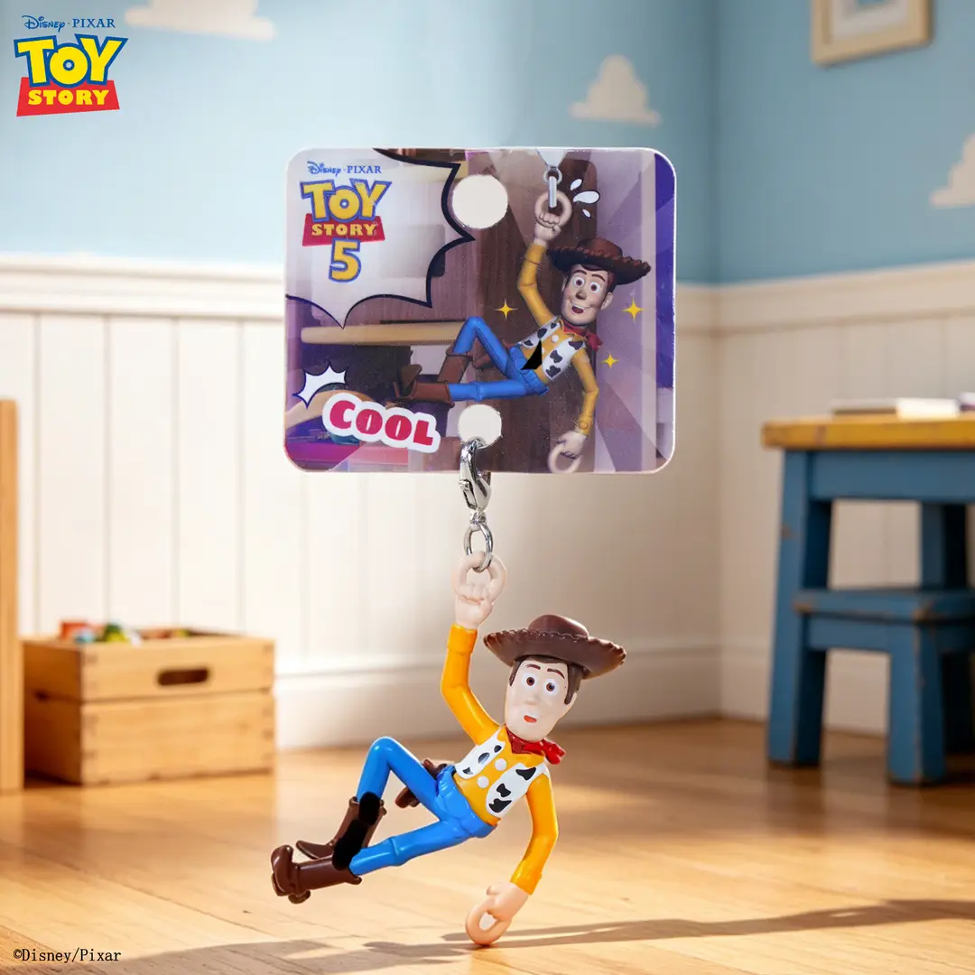 Authentic Toy Story Climbing Pendant Keychain Creative Cartoon Buzz Lightyear Series Doll Backpack Charm