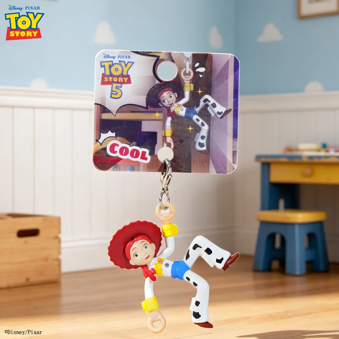 Authentic Toy Story Climbing Pendant Keychain Creative Cartoon Buzz Lightyear Series Doll Backpack Charm