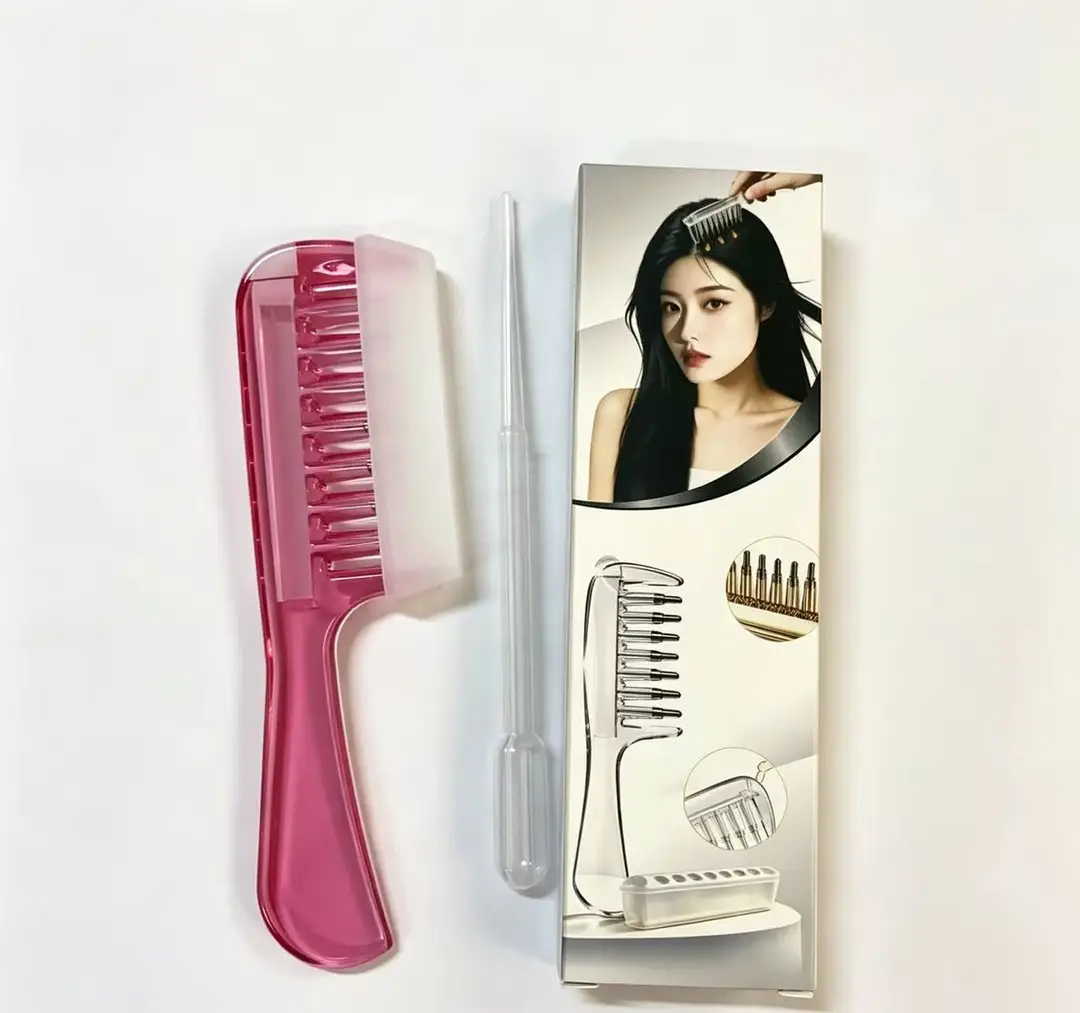 Transparent Crystal Liquid-Guiding Comb for Scalp Care Solution, Minoxidil Applicator Comb - Image 4