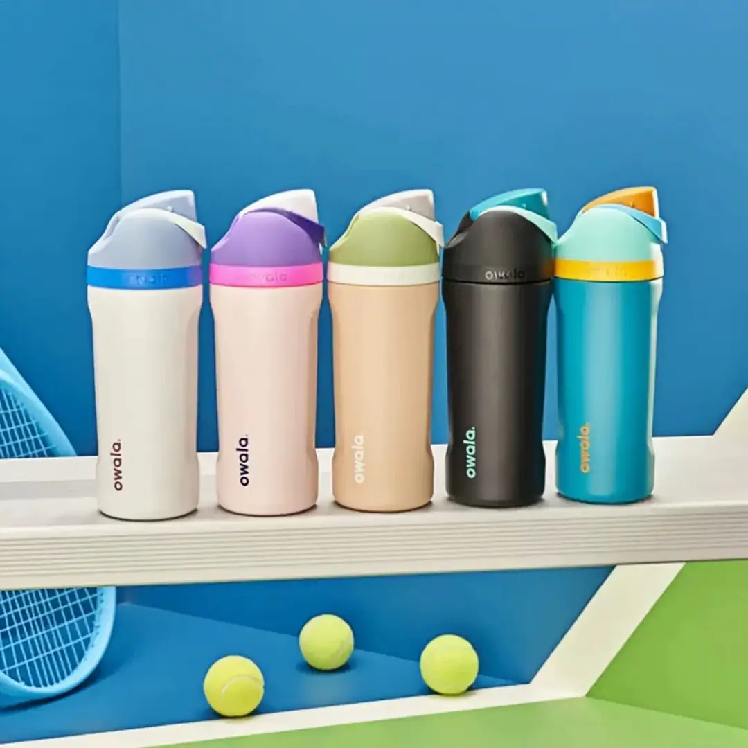 Cross-Border Owala Kidsren's Straw Cup 16oz Freesip Thermos Cup Student Stainless Steel Small Sports Water Bottle