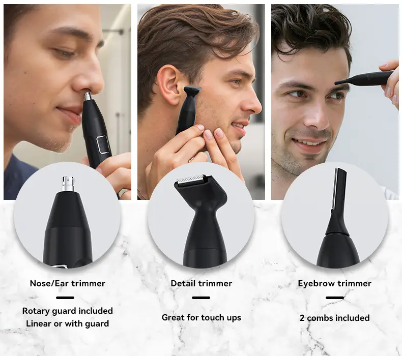 2026 New Model 4-in-1 Multifunctional Men's Hair Trimmer Set, Men's Electric Shaver, Same Model for International Markets — feature 6