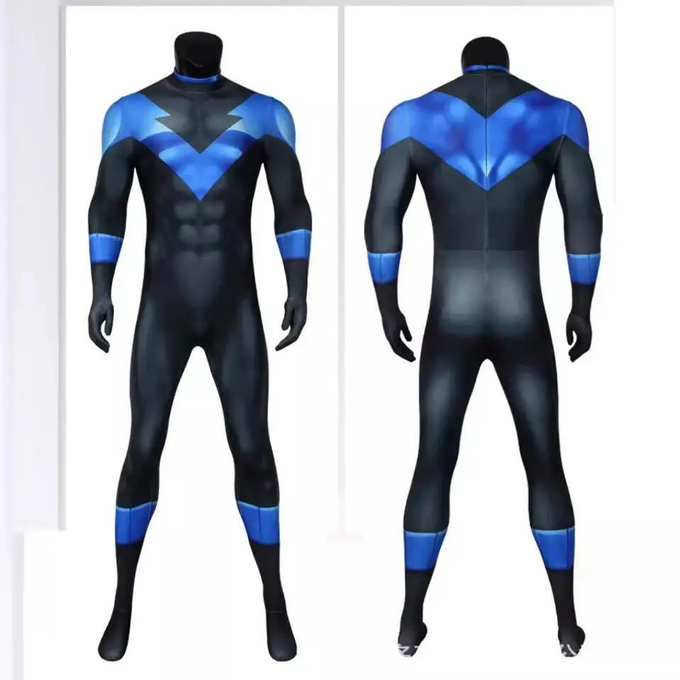 Batman under the Red Hood Nightwing Cosplay 3D Digital Printed Jumpsuit - Image 2