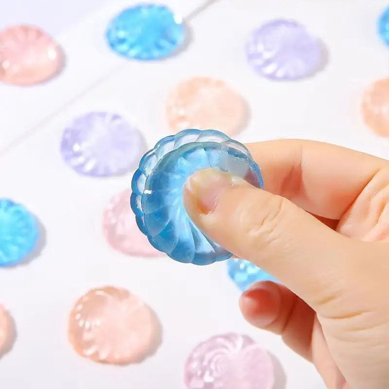 Transparent Crystal Bun Squishy Toy, Stress-Relief Gadget, Prank Toy, Popular at School Gates and Small Shops — feature 1
