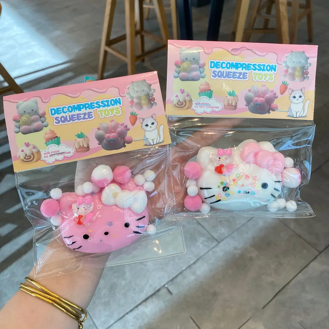Transparent Crystal Bun Squishy Toy, Stress-Relief Gadget, Prank Toy, Popular at School Gates and Small Shops