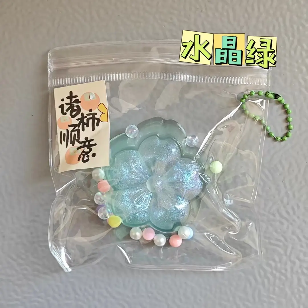 Transparent Crystal Bun Squishy Toy, Stress-Relief Gadget, Prank Toy, Popular at School Gates and Small Shops