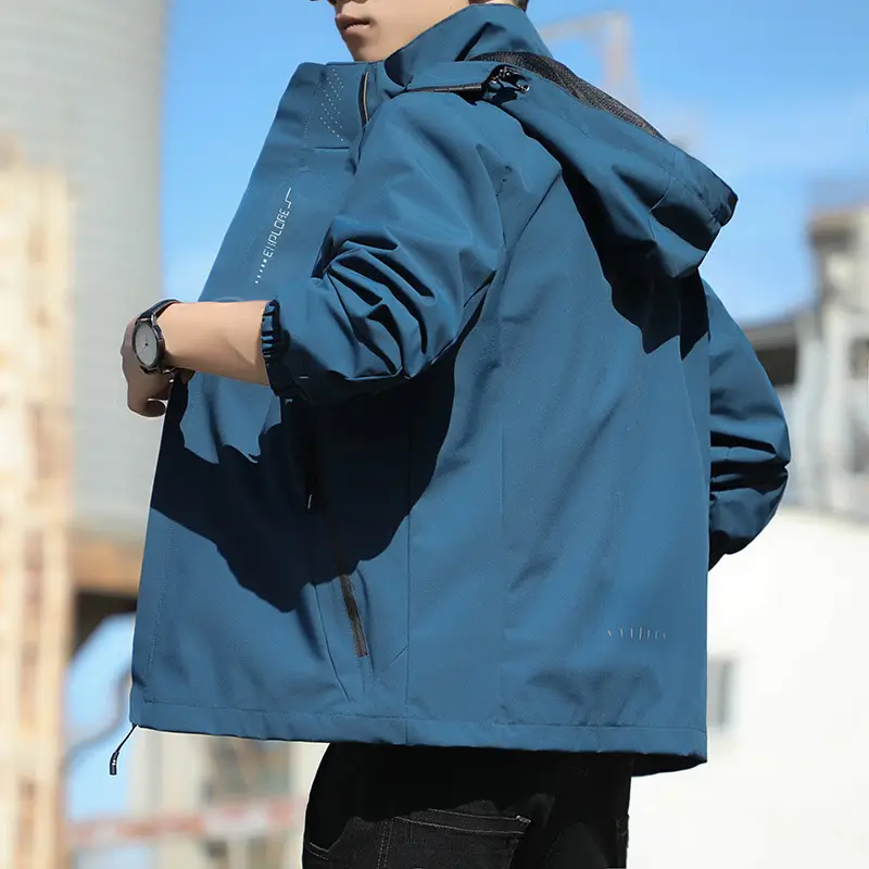 Men's Spring and Autumn Loose-Fitting Casual Jacket, Waterproof Sports Versatile Outerwear, Men's Baseball Jacket