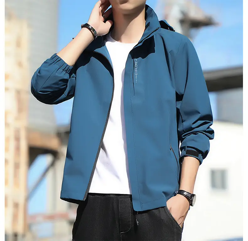 Men's Spring and Autumn Loose-Fitting Casual Jacket, Waterproof Sports Versatile Outerwear, Men's Baseball Jacket — feature 22