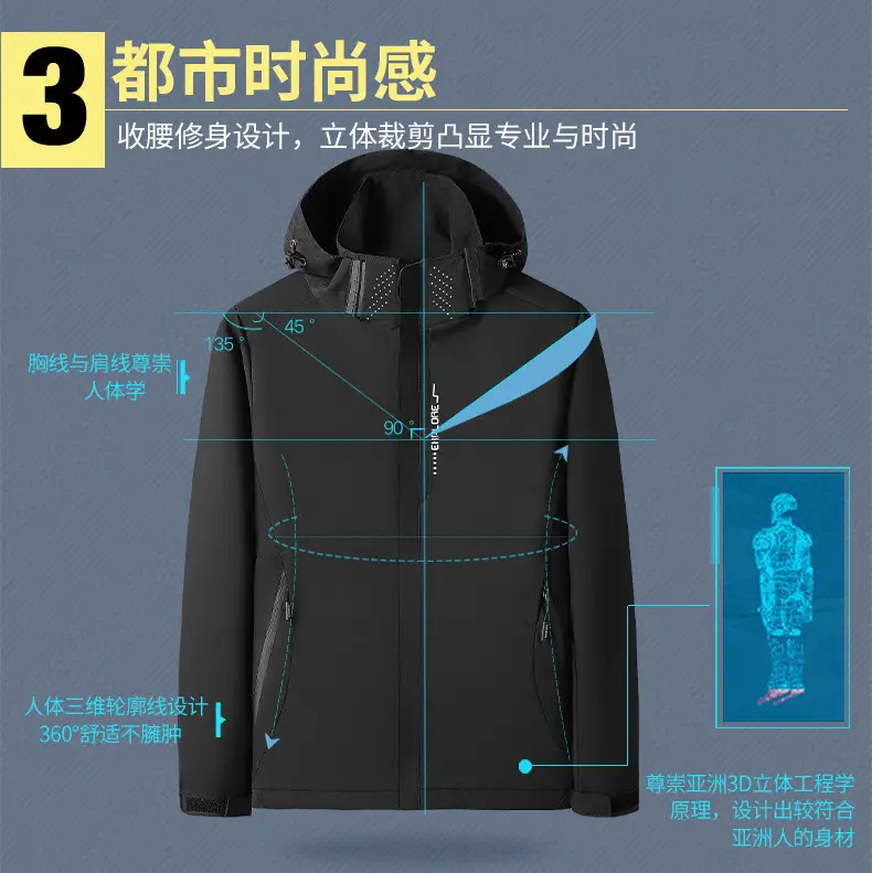 Men's Spring and Autumn Loose-Fitting Casual Jacket, Waterproof Sports Versatile Outerwear, Men's Baseball Jacket — feature 7