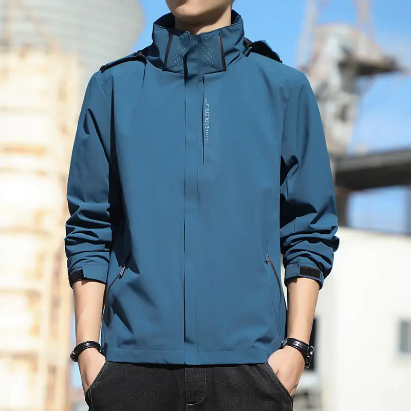 Men's Spring and Autumn Loose-Fitting Casual Jacket, Waterproof Sports Versatile Outerwear, Men's Baseball Jacket