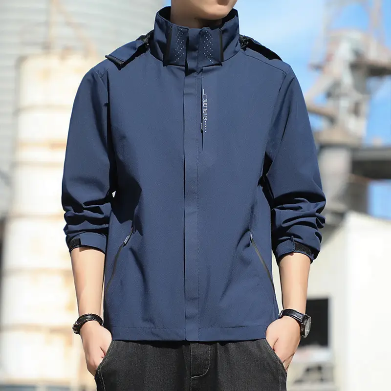 Men's Spring and Autumn Loose-Fitting Casual Jacket, Waterproof Sports Versatile Outerwear, Men's Baseball Jacket
