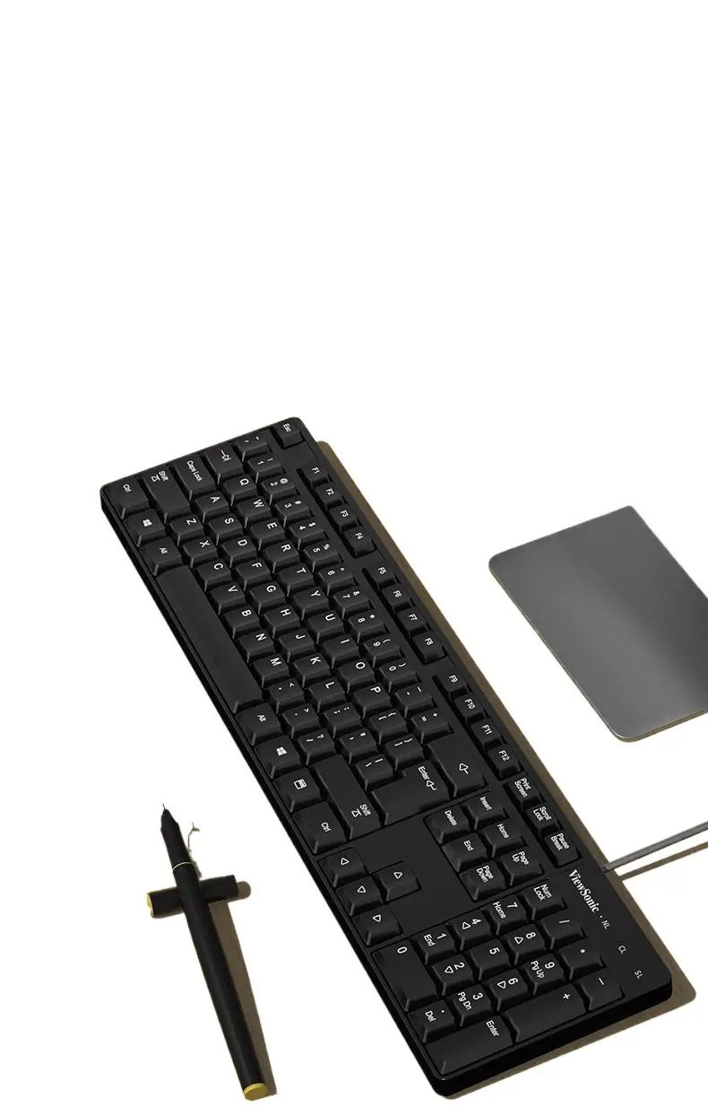 Wired Keyboard and Mouse Set, Silent, Suitable for Office Desktop Computers and Laptops, with a Good Mechanical Feel for Typing