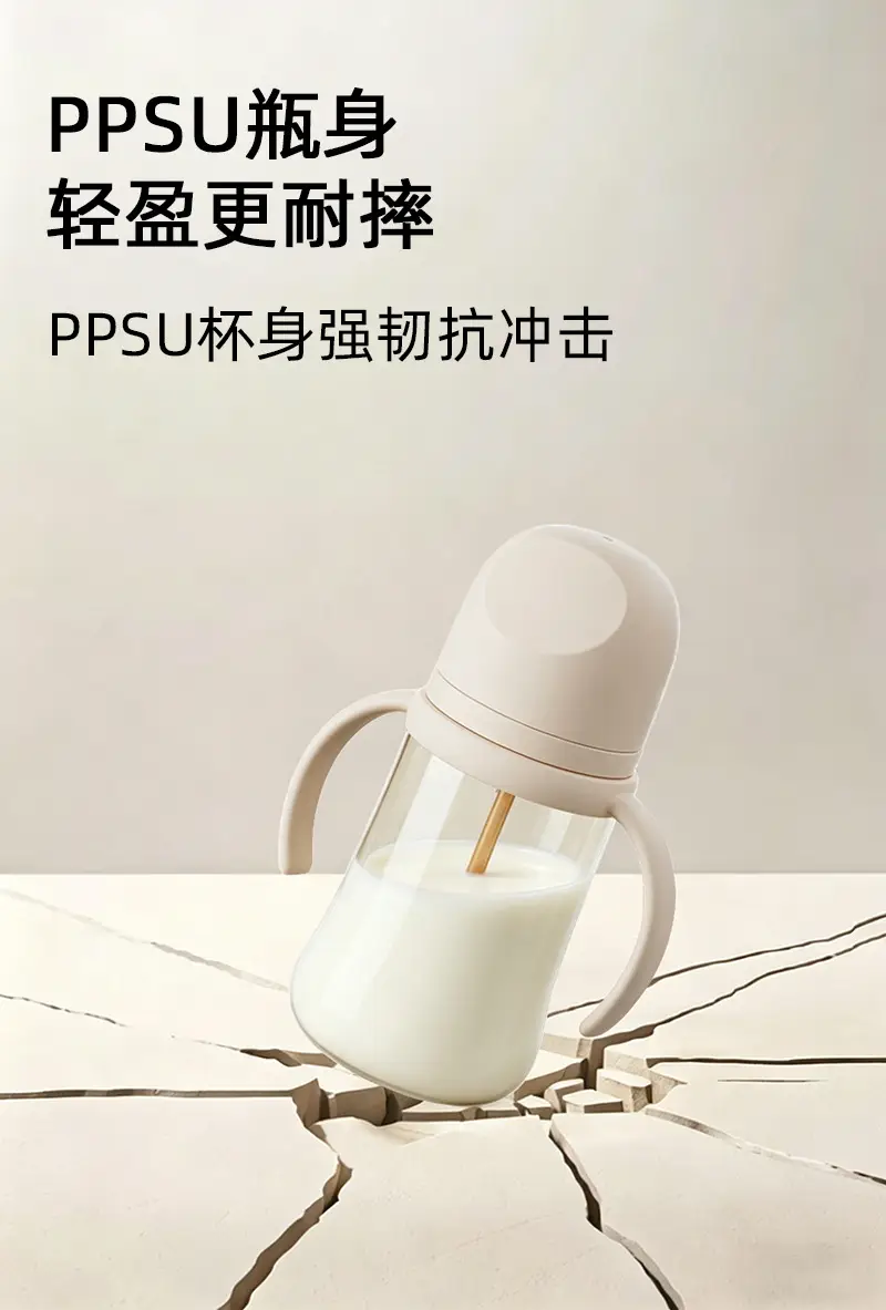 Ppsu Baby Bottle for Newborns, 0-6-12 Months and Above, Anti-Colic, Drop-Resistant, Three-In-One Growth Weaning Bottle — feature 11