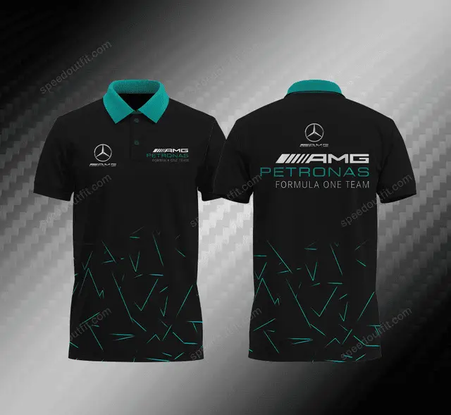 Summer Cross-Border European and American Men's Short-Sleeved Polo Shirts, Foreign Trade Men's Polo Shirts, Amazon Tops, Mercedes-Benz Team