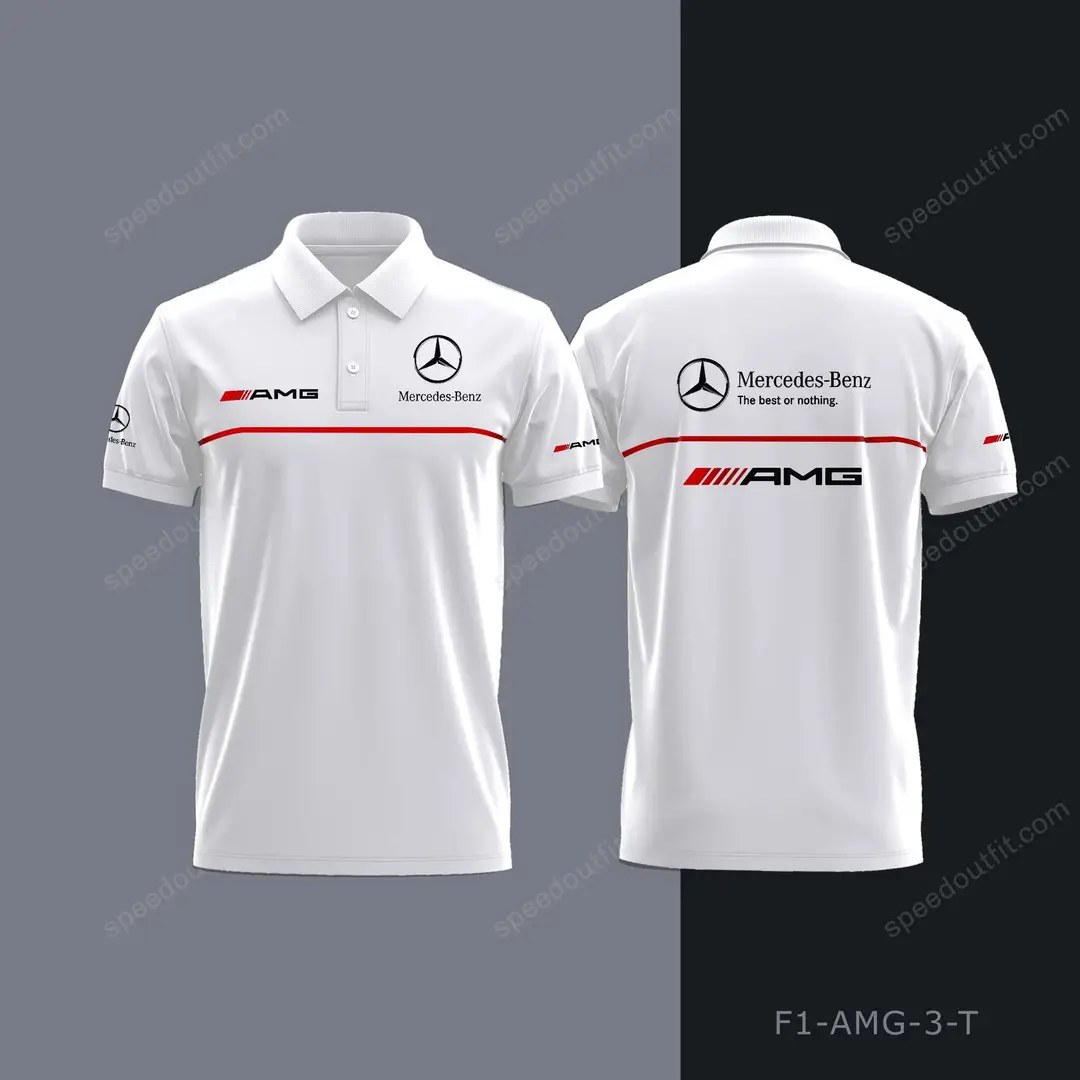 Summer Cross-Border European and American Men's Short-Sleeved Polo Shirts, Foreign Trade Men's Polo Shirts, Amazon Tops, Mercedes-Benz Team