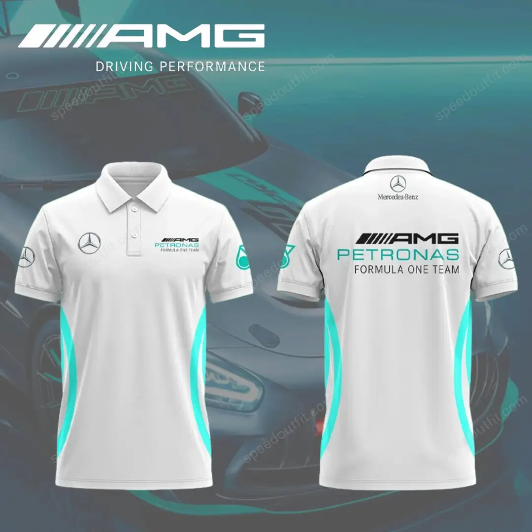 Summer Cross-Border European and American Men's Short-Sleeved Polo Shirts, Foreign Trade Men's Polo Shirts, Amazon Tops, Mercedes-Benz Team