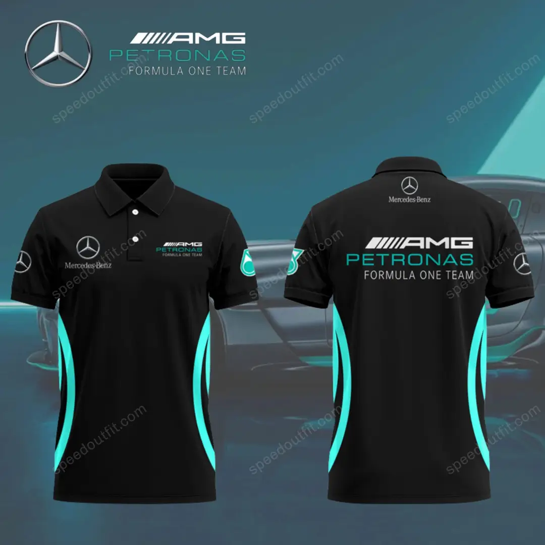 Summer Cross-Border European and American Men's Short-Sleeved Polo Shirts, Foreign Trade Men's Polo Shirts, Amazon Tops, Mercedes-Benz Team