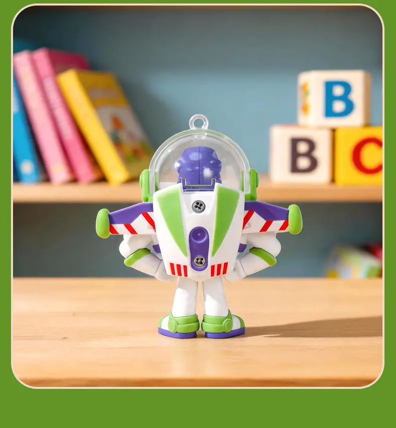 Authentic Toy Story Buzz Lightyear Pop-Up Wings Glossy Edition Keychain Trendy Anime Figure Doll Backpack Pendant — feature 13