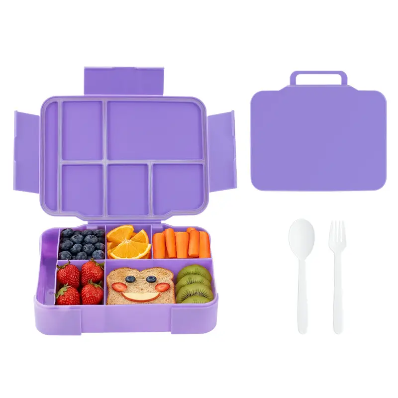 Amazon's New Cross-Border Children's Lunch Box for the Back-To-School Season, Multi-Compartment Lunch Box, Portable Large-Capacity Lunch Box