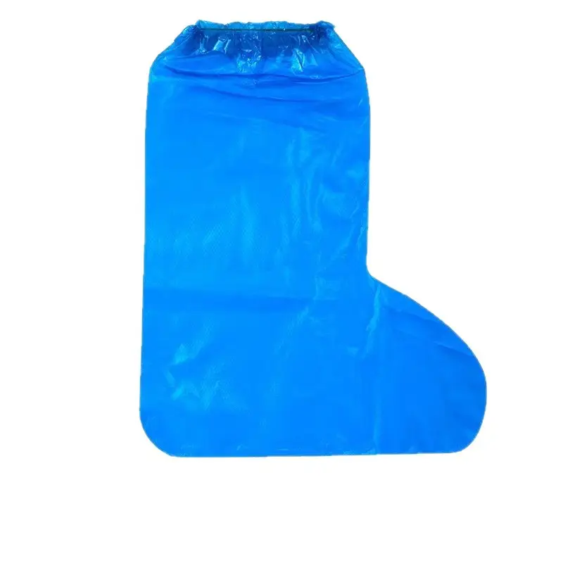 Disposable Rain Boots, Thickened Waterproof Shoe Covers, Extended Length, Indoor and Outdoor Use, Pe Non-Slip, Wear-Resistant, Universal Style, Long High-Tube Foot Covers