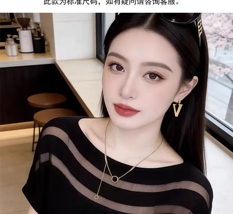 【Direct from Manufacturer】Summer Off-Shoulder Solid Color Batwing Sleeve T-Shirt for Women, Thin Lyocell Tencel Knit Top — feature 5