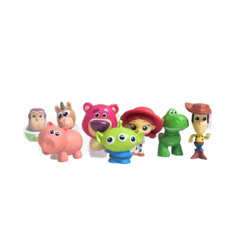 Toy Story Buzz Lightyear, Three-Eyed Alien, Lotso Bear DIY Accessories Cartoon Keychain Car Desktop Ornament
