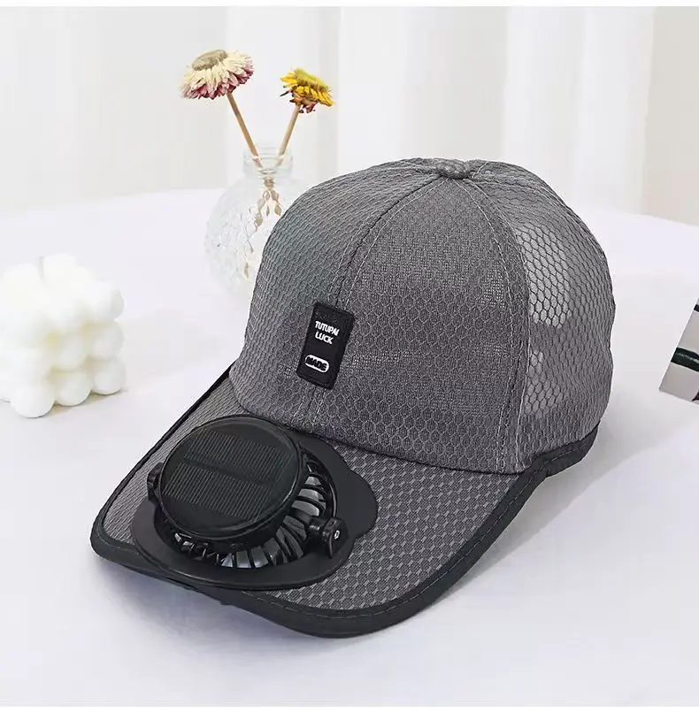 Solar Charging Fan Hat for Adults, Breathable Fishing Sunshade Mesh Hat for Men and Women, Summer Outdoor Sun Protection Peaked Cap — feature 18