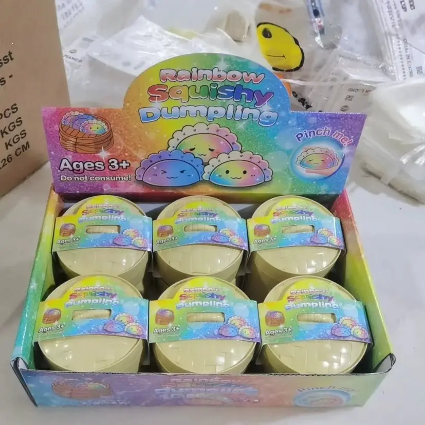 Popular Cross-Border Creative Stress-Relief Simulation Dumpling Rainbow Bun Slow-Rebound Squeeze Toy — feature 10