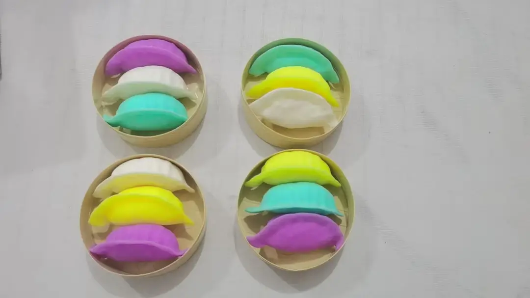 Popular Cross-Border Creative Stress-Relief Simulation Dumpling Rainbow Bun Slow-Rebound Squeeze Toy — feature 5