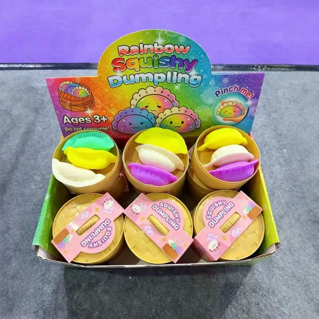 Popular Cross-Border Creative Stress-Relief Simulation Dumpling Rainbow Bun Slow-Rebound Squeeze Toy — feature 8